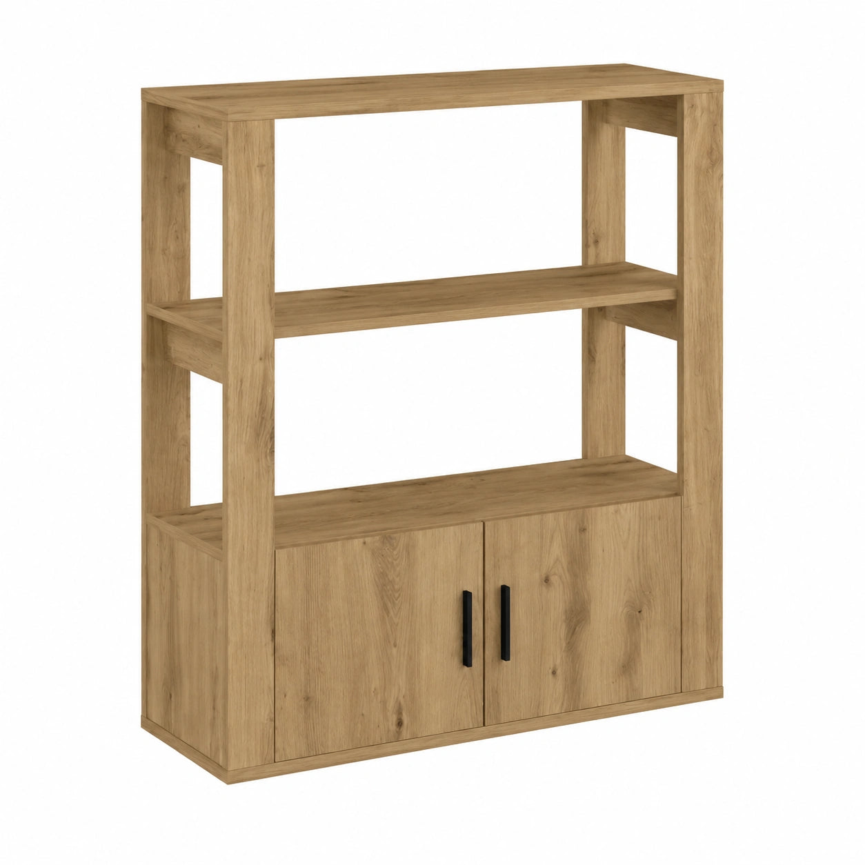 Moderne Kommode aus Holzwerkstoff in Artisan Eiche, 2 Türen, 90x80x30 cm, Vielseitiger Stauraum für Wohn- und Essbereich