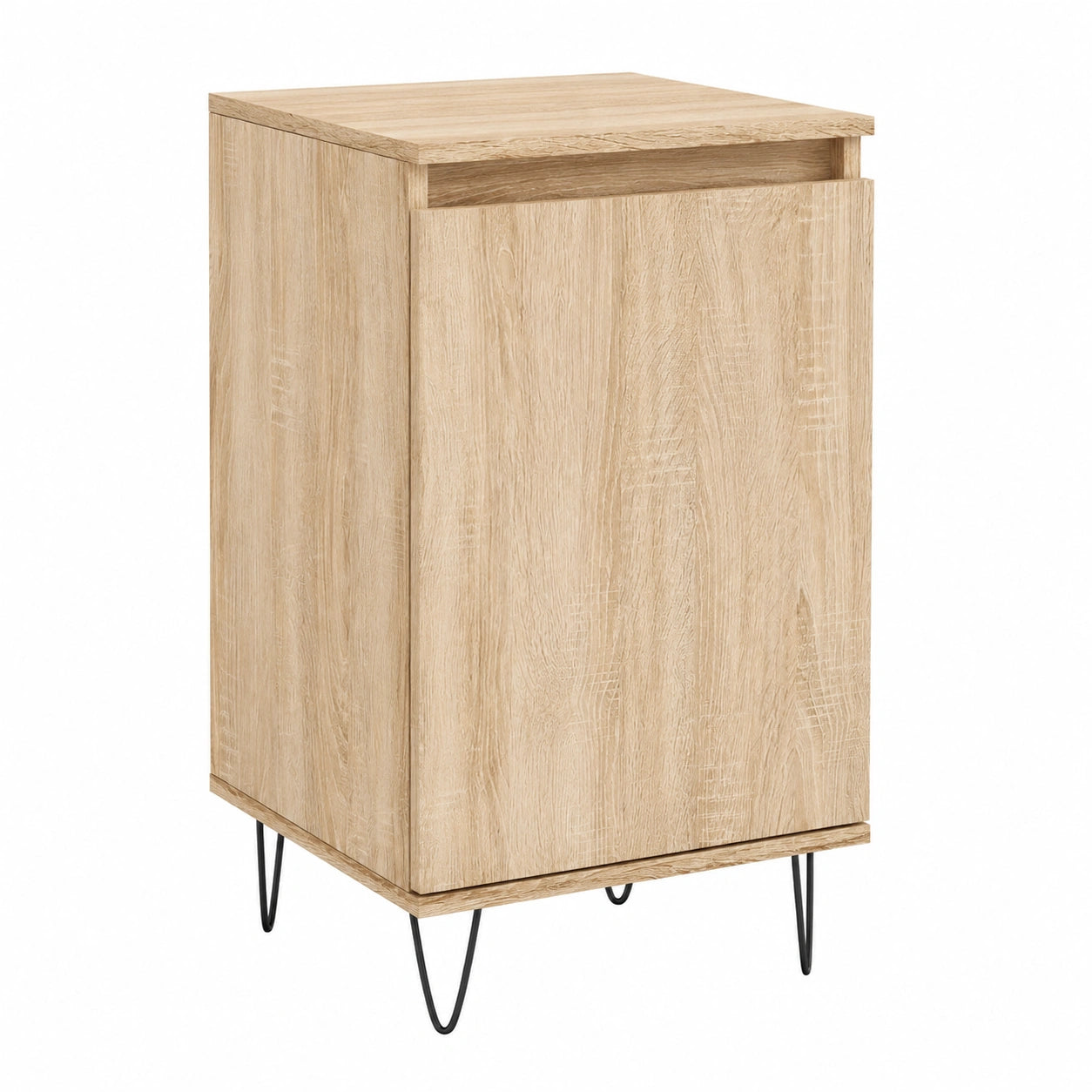 Moderner Sideboard aus Sonoma-Eiche mit Metallbeinen für Wohnzimmer