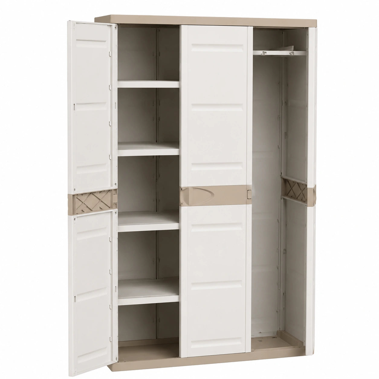 Kunststoffschrank Titanium, wetterfest, 105x44x88 cm