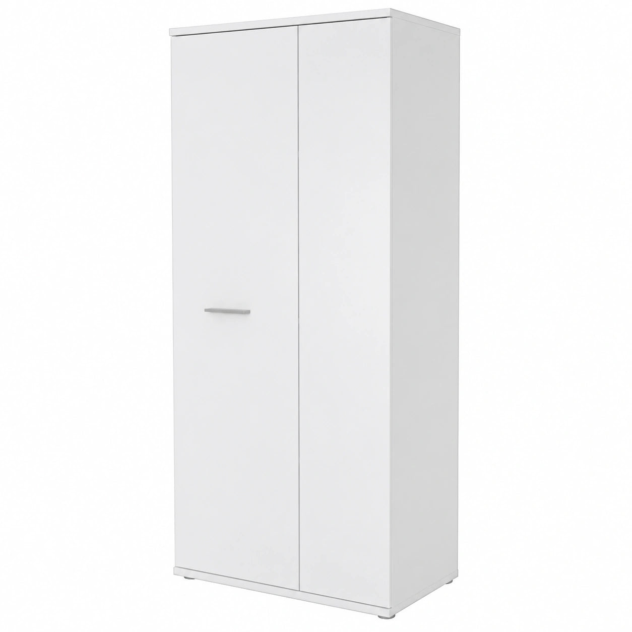 FORTE NET106 Vielzweckschrank Weiß, 2-türig mit Regalböden, 70x180x35 cm