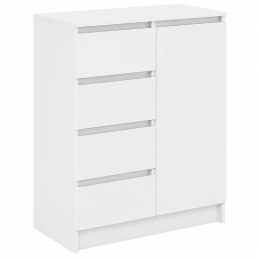 Hochwertiges Sideboard mit Schubladen aus Holzwerkstoff, 71x35x84 cm, Weiß