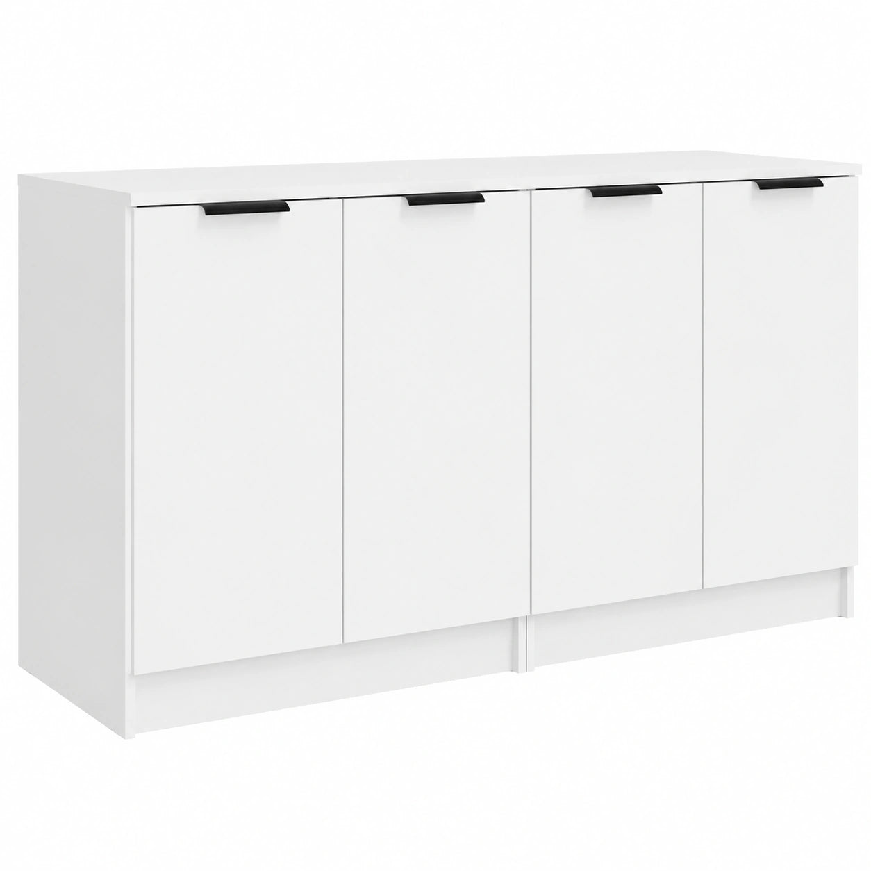Moderner Sideboard-Schrank mit Türen, weiß, 60x30x70 cm, vielseitig einsetzbar