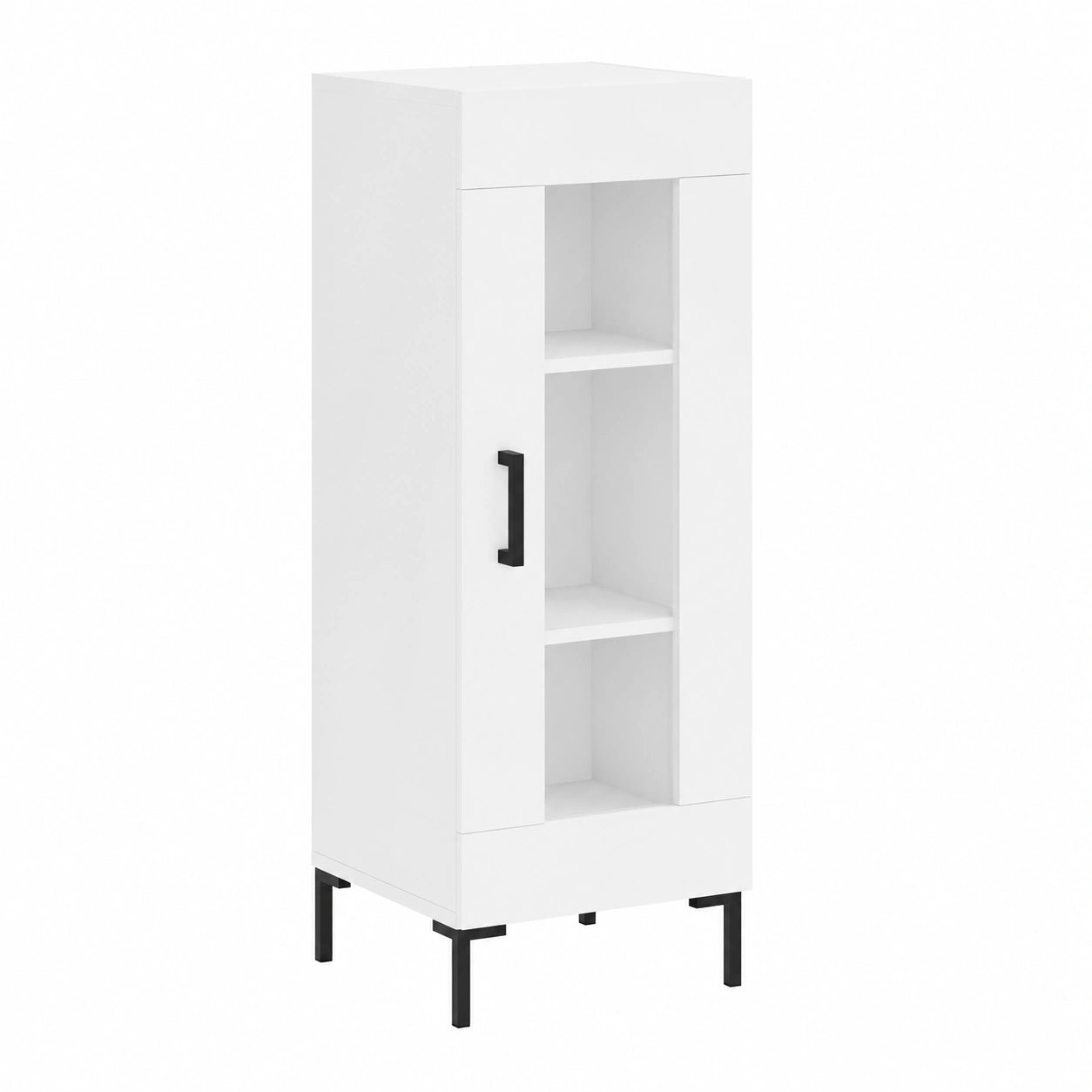 Moderner Weißer Sideboard mit Vielseitigem Stauraum und Glastüren