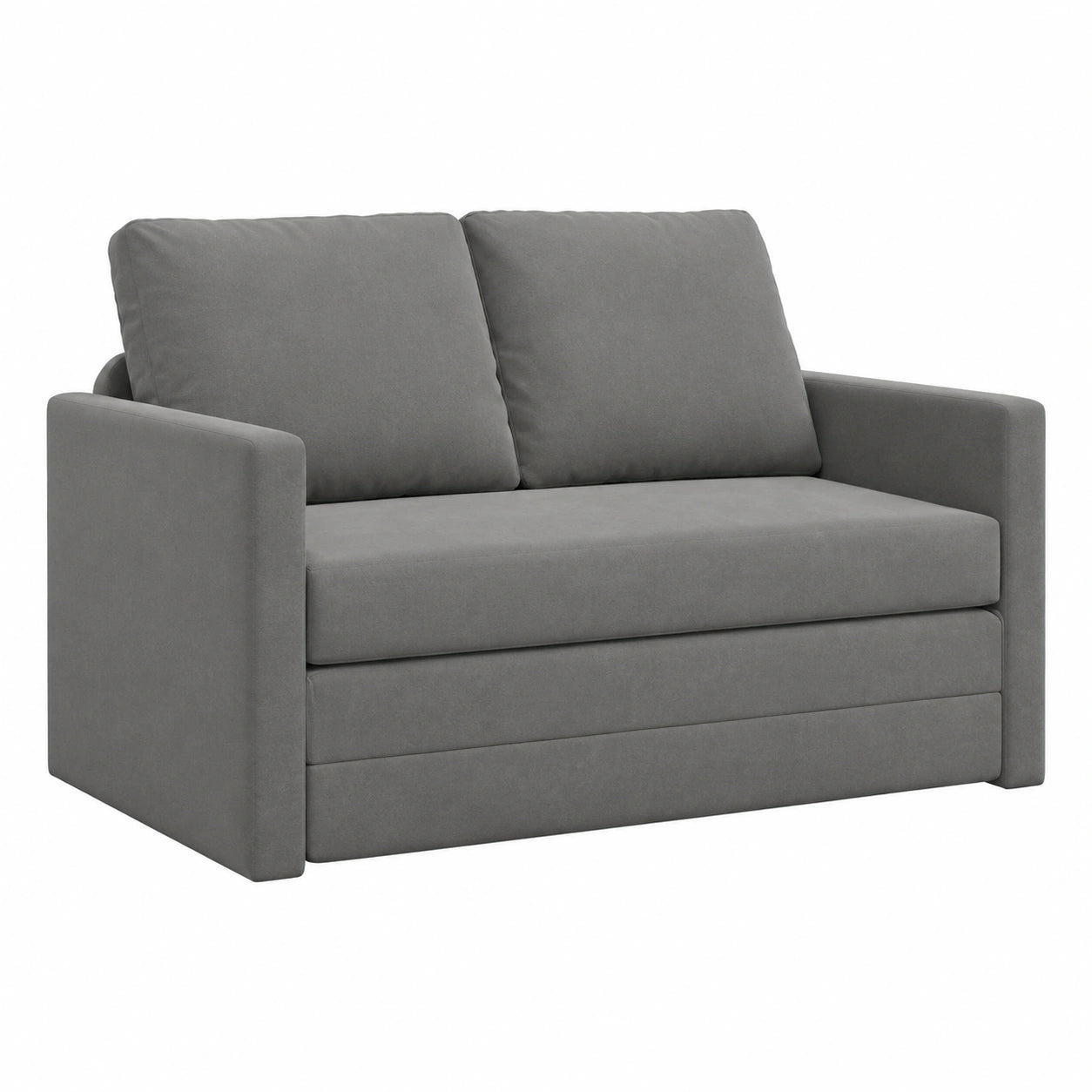 Verstellbares Bodenbettsofa mit Metallrahmen, Dunkelgrau, für Wohn- und Schlafzimmer
