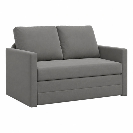 Verstellbares Bodenbettsofa mit Metallrahmen, Dunkelgrau, für Wohn- und Schlafzimmer