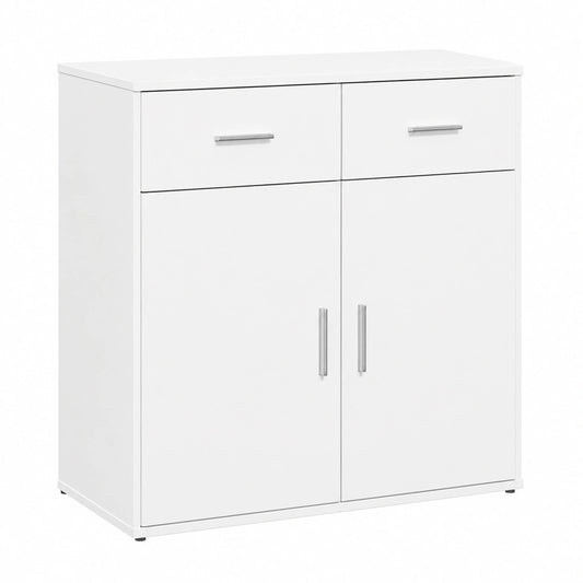 Modernes Sideboard aus Holz, weiß, für Wohnzimmer und Flur