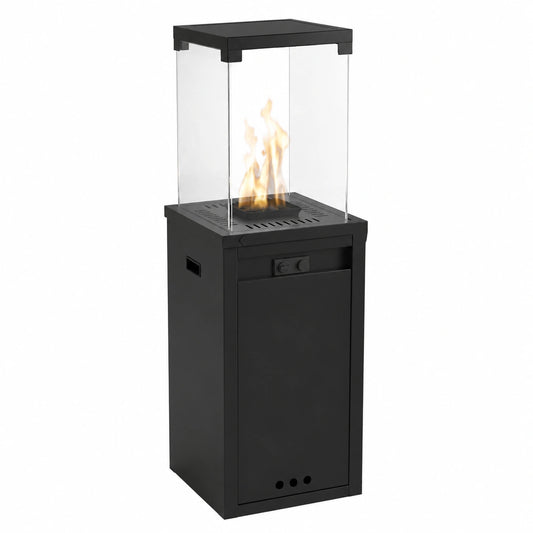 Kratki Gas-Terrassenheizer Patio Light 8,2kW, Schwarz, Beweglich