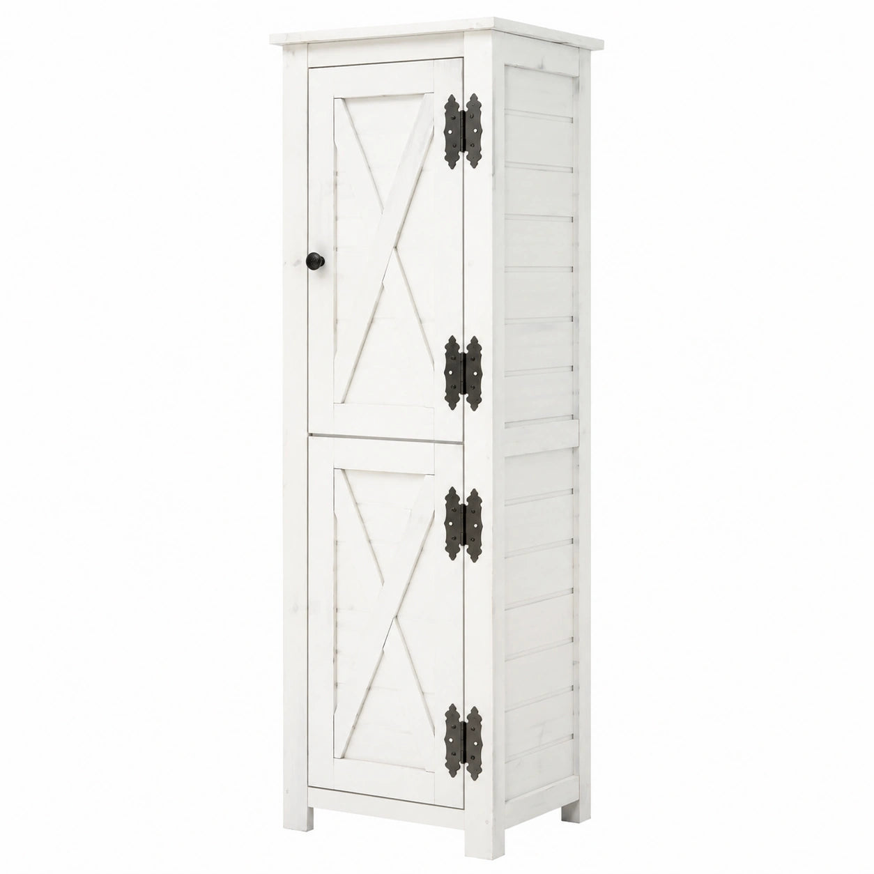 Moderner Weißer Geräteschrank aus Holz für Garten und Balkon