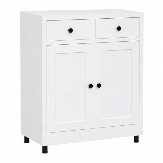 Metall-Aktenschrank mit Schubladen und verstellbarem Regal, weiß