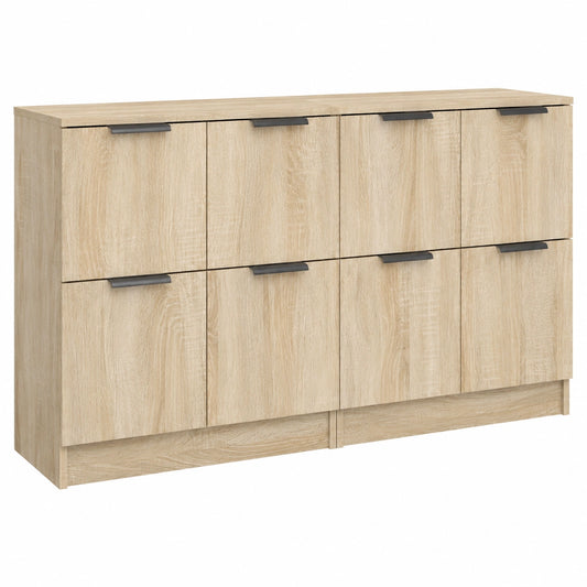 vidaXL Mehrzweckschrank aus Sonoma-Eiche mit Türen, 60x30x70cm