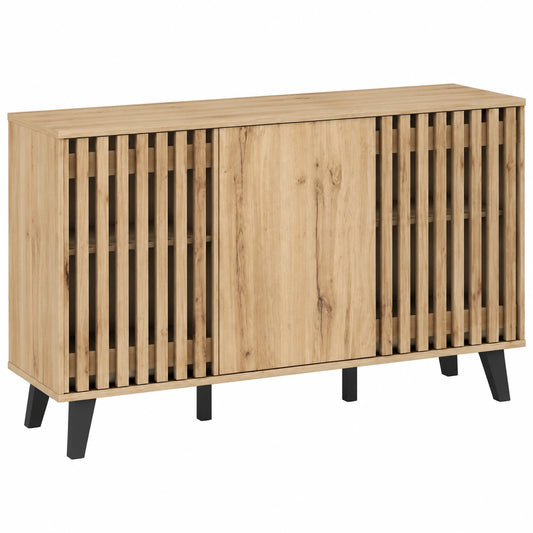 Moderner Merax Schrank, 150x40x95 cm, 3 Türen, 6 Fächer, vielseitig einsetzbar