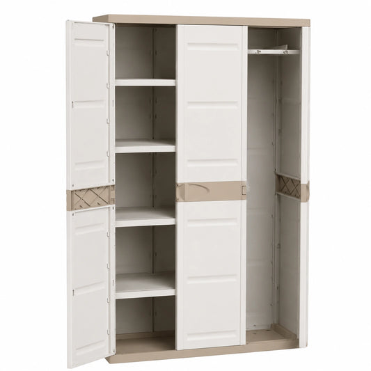 Kunststoffschrank Titanium, wetterfest, 105x44x88 cm