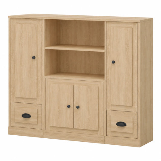 Moderner Mehrzweck-Hochschrank aus Sonoma Eiche für das Wohnzimmer