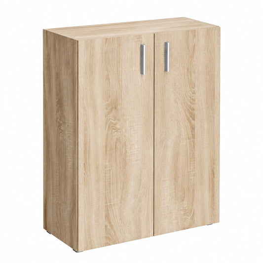 Casaria® Moderner Holzschrank mit Türen, höhenverstellbaren Einlegeböden, 115,5x60x30cm für Schlafzimmer, Büro und Flur